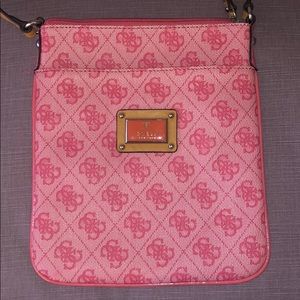 Pink Guess Cross Body Bag!